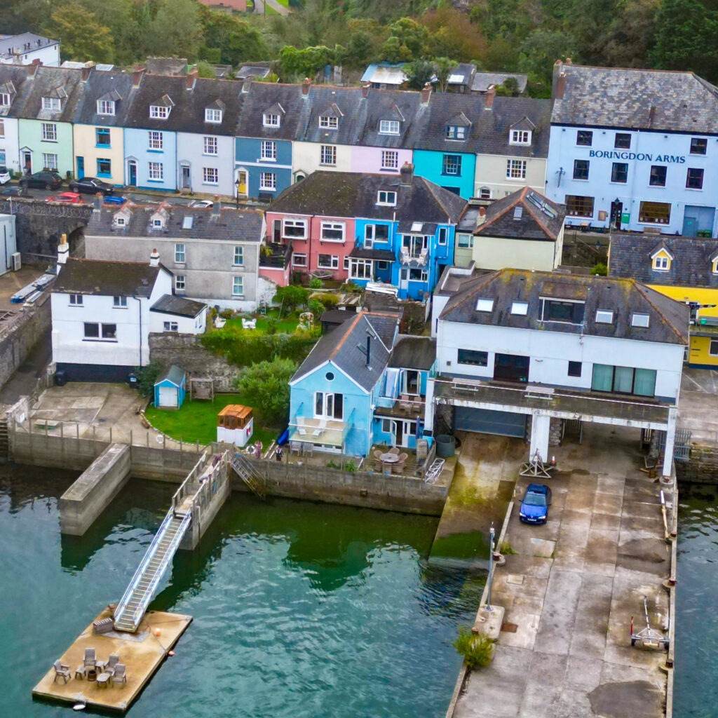 Drift Cottage from the air